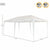 Gartenlaube Colorbaby Weiß Metall Kunststoff 300 x 600 x 255 cm