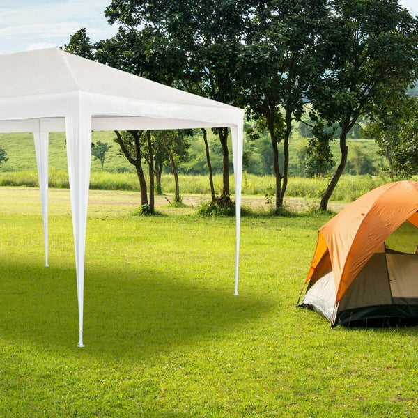 Gartenlaube Colorbaby Weiß Metall Kunststoff 300 x 600 x 255 cm