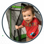 Kindertrampolin mit Sicherheitsnetz Colorbaby 122 x 122 x 184 cm