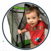 Kindertrampolin mit Sicherheitsnetz Colorbaby 122 x 122 x 184 cm