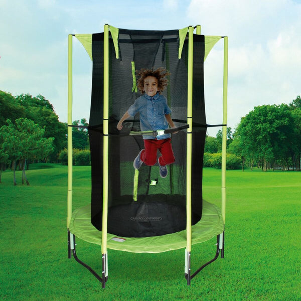Kindertrampolin mit Sicherheitsnetz Aktive 122 x 184 x 122 cm