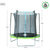 Kindertrampolin mit Sicherheitsnetz Aktive 244 x 239 x 244 cm Ø 244 cm