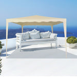 Gartenlaube Aktive 300 x 240 x 300 cm Metall Polyester Creme