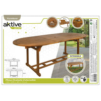 Asuziehbarer Tisch Aktive 200 x 74 x 90 cm Akazienholz