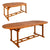 Asuziehbarer Tisch Aktive 200 x 74 x 90 cm Akazienholz