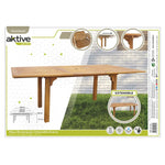 Asuziehbarer Tisch Aktive Akazienholz 200 x 74 x 100 cm