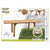 Asuziehbarer Tisch Aktive Akazienholz 200 x 74 x 100 cm