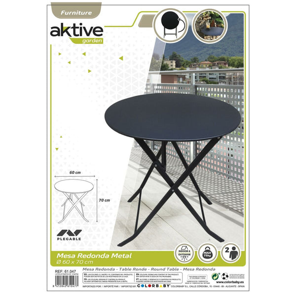 Table Klapptisch Aktive 60 x 70 x 60 cm Stahl