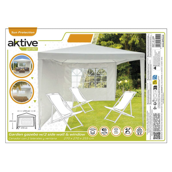 Gartenlaube Aktive 270 x 255 x 270 cm Stahl Creme