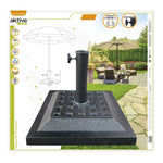 Fuß für Sonnenschirm Aktive 44 x 33 x 44 cm Schwarz Kunststoff