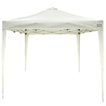 Gartenlaube Aktive 300 x 250 x 300 cm Stoff Stahl Weiß