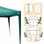 Gartenlaube Colorbaby Max-Air grün Stoff Stahl 300 x 300 x 250 cm