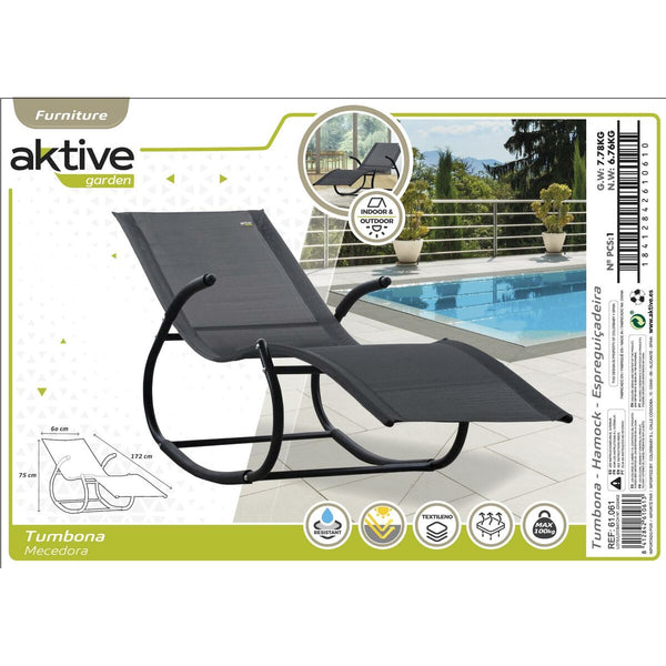 Solseng Aktive 172 x 75 x 53 cm Schwarz