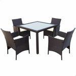 Tisch-Set mit 4 Stühlen Aktive 100 x 100 x 75 cm