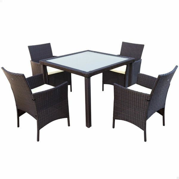 Tisch-Set mit 4 Stühlen Aktive 100 x 100 x 75 cm