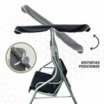 Wippe Aktive 3 Plätze Schwarz 180 x 107 x 160 cm