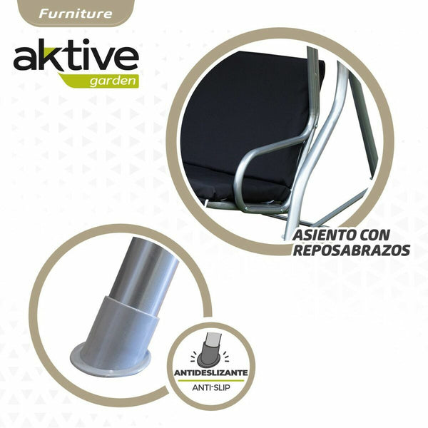 Wippe Aktive 3 Plätze Schwarz 180 x 107 x 160 cm