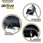 Wippe Aktive 3 Plätze Schwarz 180 x 107 x 160 cm