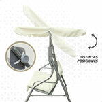 Wippe Aktive 3 Plätze Elfenbein 180 x 107 x 160 cm