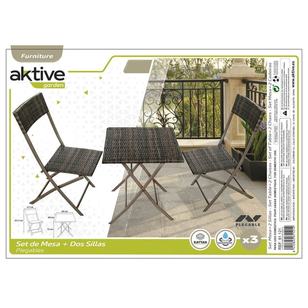 Tisch-Set mit 2 Stühlen Aktive