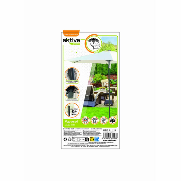 Sonnenschirm Aktive Creme Ø 300 cm 300 x 248,5 x 300 cm