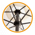 Sonnenschirm Aktive Creme Ø 300 cm 300 x 248,5 x 300 cm