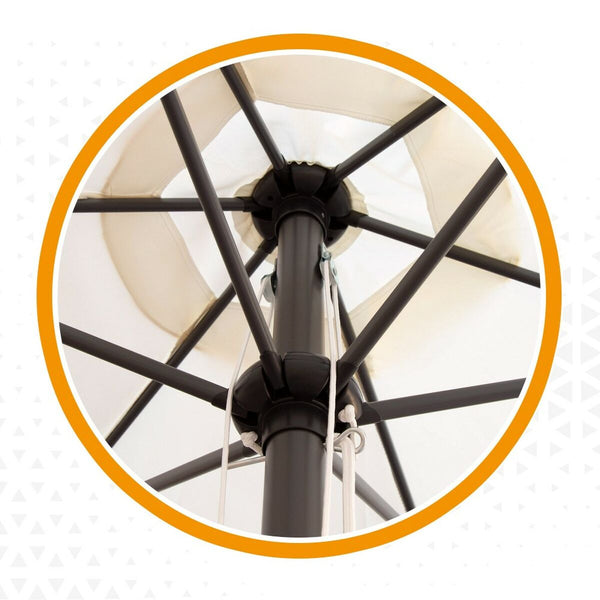 Sonnenschirm Aktive Creme Ø 300 cm 300 x 248,5 x 300 cm