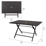 Table Klapptisch Aktive 120 x 70 x 75 cm