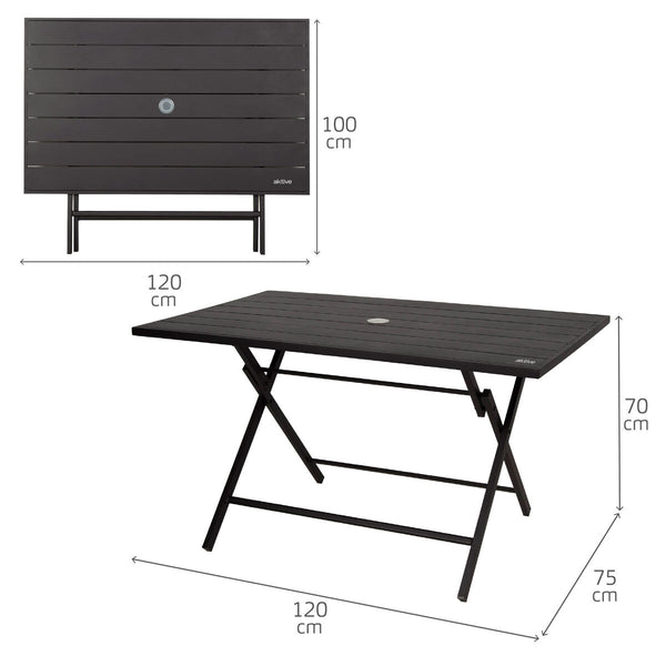 Table Klapptisch Aktive 120 x 70 x 75 cm