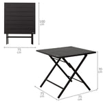 Tisch-Set mit 2 Stühlen Aktive 75 x 70 x 75 cm (3 Stücke)