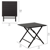 Tisch-Set mit 2 Stühlen Aktive 75 x 70 x 75 cm (3 Stücke)