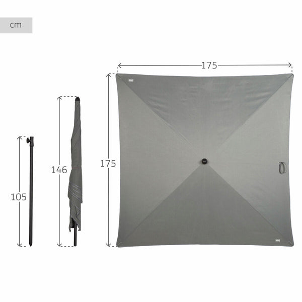 Sonnenschirm Aktive Grau 175 x 240 x 175 cm