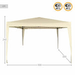 Gartenlaube Colorbaby Stahl 300 x 300 x 240 cm