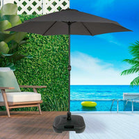 Fuß für Sonnenschirm Colorbaby Schwarz 19 Kg Kunststoff 3,8 cm