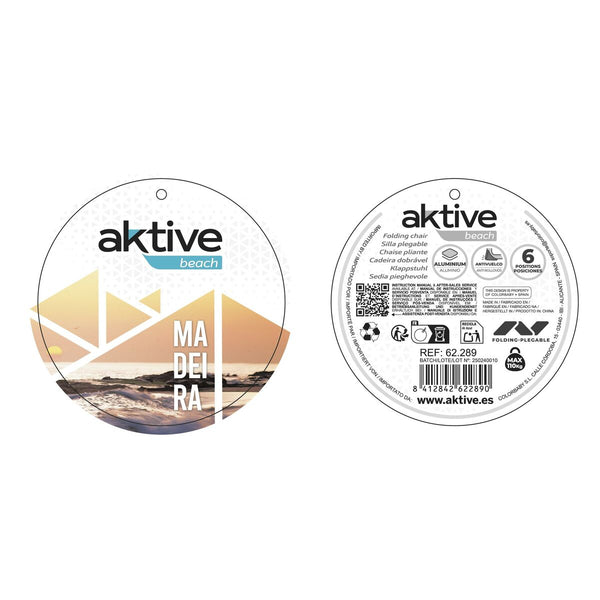 Strandstuhl Aktive Madeira Marineblau 46 x 58 x 87 cm