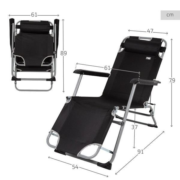 Solseng Aktive Schwarz 153 x 33 x 47 cm