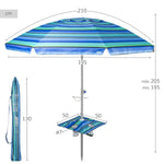 Solskærm Aktive Stahl Oxford Stoff 210 x 205 x 210 cm
