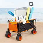 Mehrzweckwagen Aktive Orange Polyester PVC Stahl 86 x 108 x 44 cm Biegsam Strand