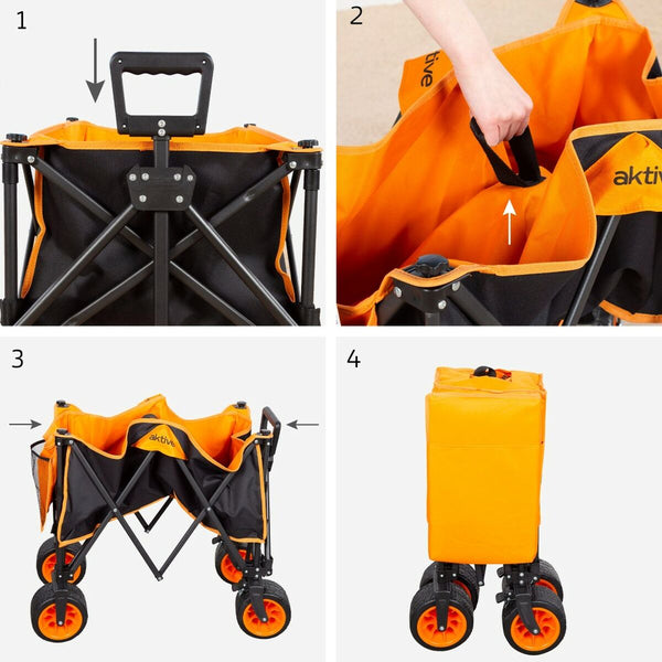 Mehrzweckwagen Aktive Orange 86 x 44 x 53 cm Biegsam Strand