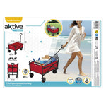 Mehrzweckwagen Aktive Rot Polyester Stahl 65 x 94 x 40 cm Biegsam Strand