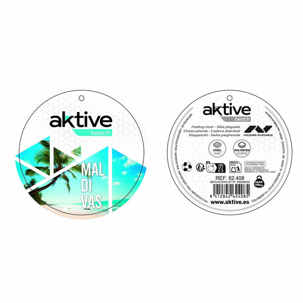 Gepolsterte Campingstuhl Aktive 45 x 40 x 70 cm