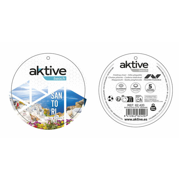 Gepolsterte Campingstuhl Aktive 48 x 47 x 74 cm