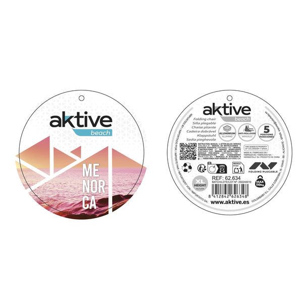 Strandstuhl Aktive Rot 48 x 60 x 90 cm