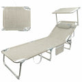 Strandkorb Colorbaby Biegsam Beige 188 x 58 x 30 cm