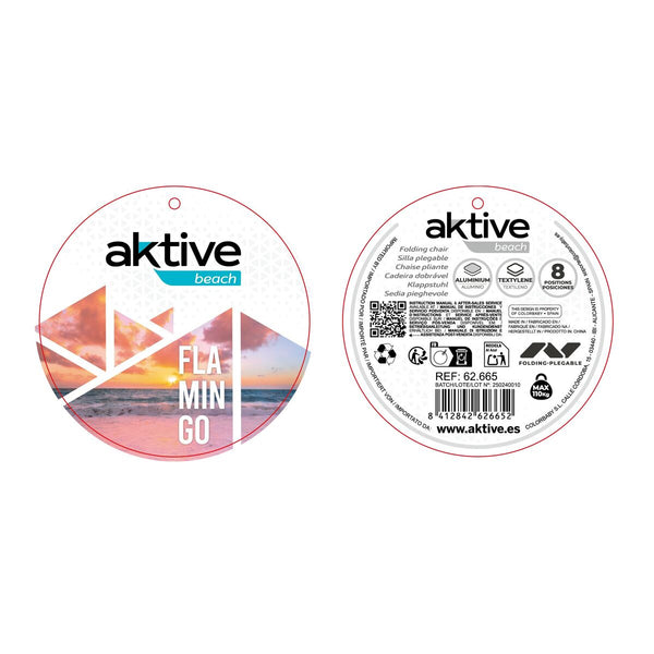 Gepolsterte Campingstuhl Aktive 47 x 49 x 82 cm