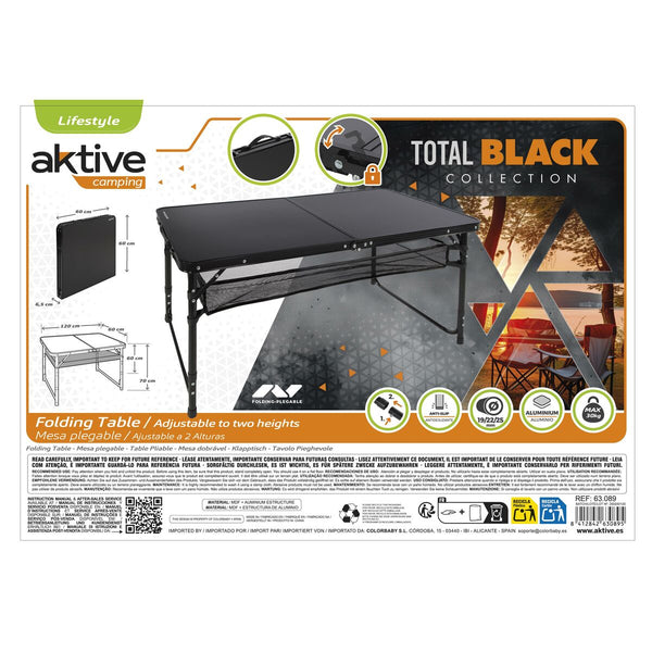 Table Klapptisch Aktive 120 x 70 x 60 cm