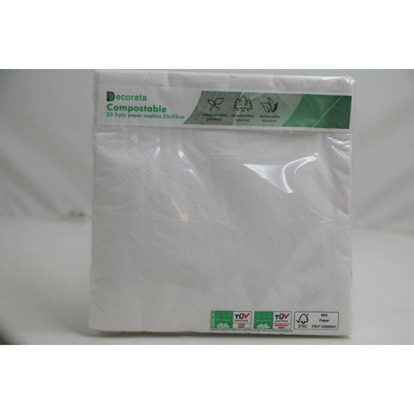 Geschirr-Set Procos Weiß Papier 23 x 1,5 x 23 cm