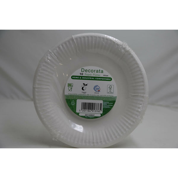 Geschirr-Set Procos Weiß Papier 23 x 1,5 x 23 cm