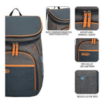 Kühl-Rucksack Aktive 80790 Grau 15 L 26 x 20 x 39 cm Kunststoff