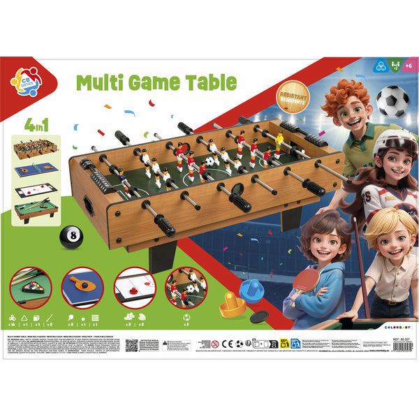 Multispiel-Tisch CB Games 81 x 27 x 43 cm 4 in 1